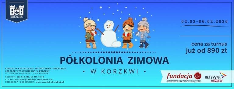 baner półkolonia zimowa